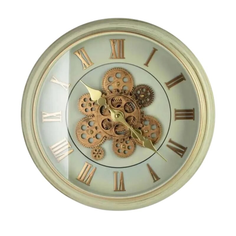 Reloj De Pared Colores Pastel 45 Cm Estilo Minimalista Beige