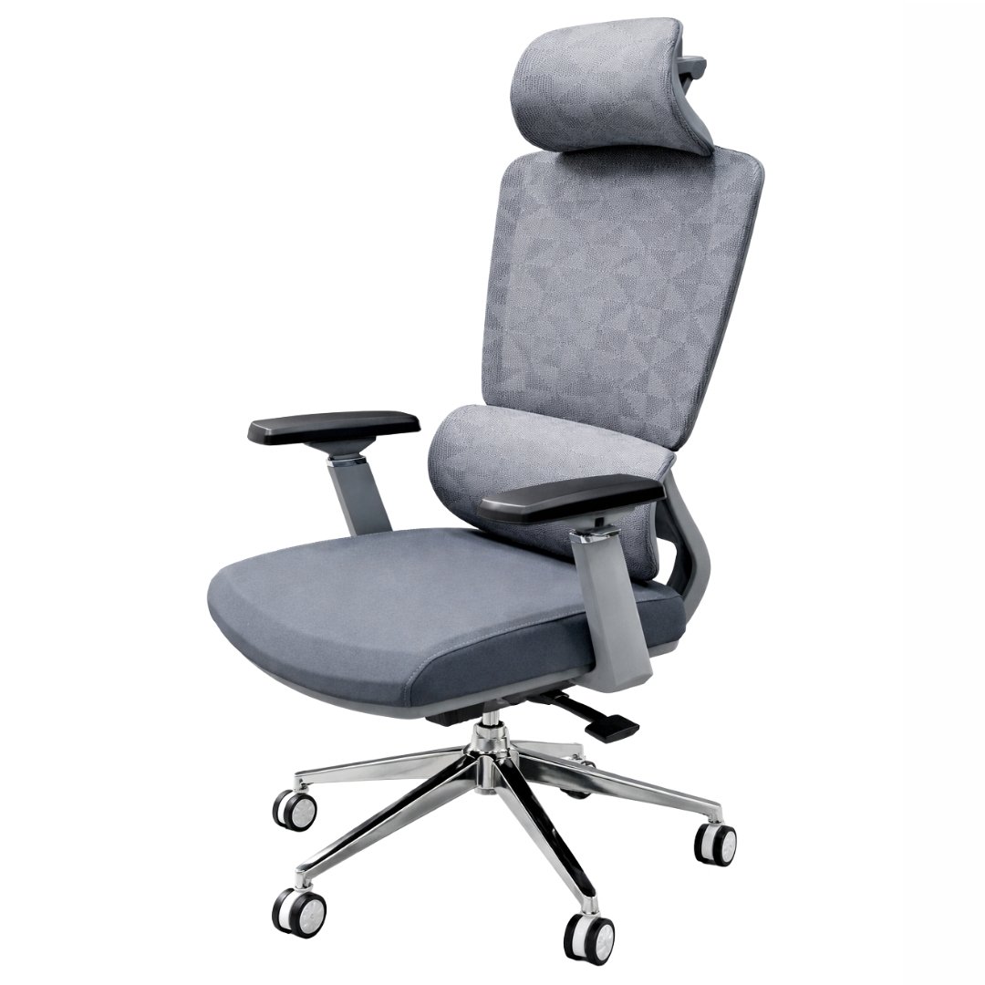 Silla Gerente Human Gris Malla - Image 7