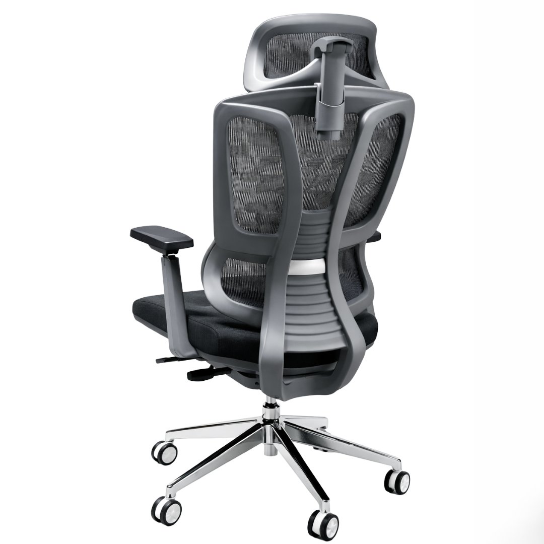 Silla Gerente Human Gris Malla - Image 2