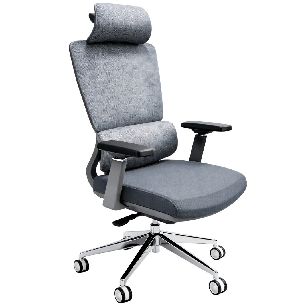 Silla Gerente Human Gris Malla - Image 3