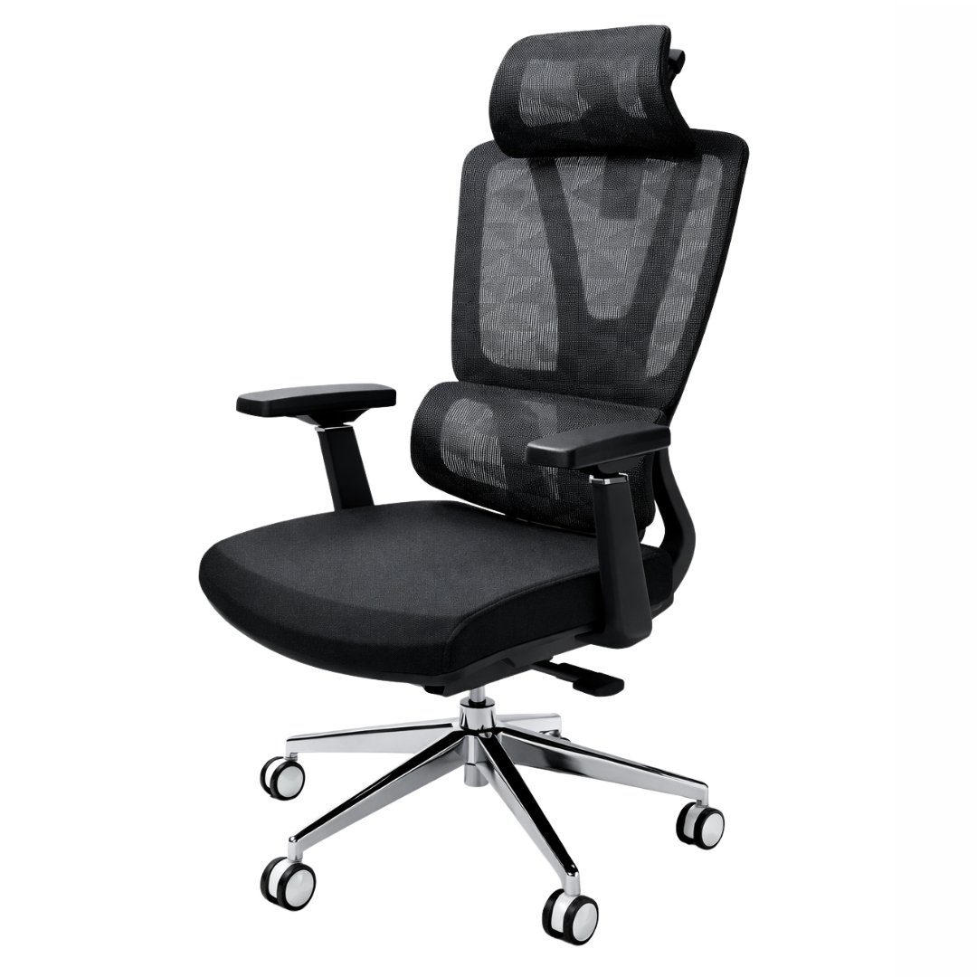 Silla Gerente Human Negra Malla - Image 6