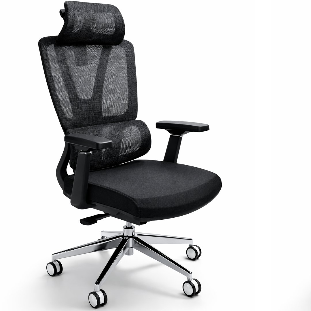 Silla Gerente Human Negra Malla - Image 5