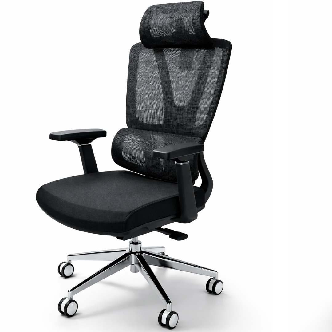 Silla Gerente Human Negra Malla - Image 4