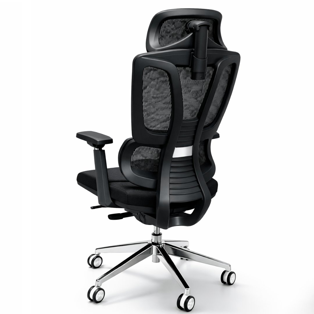 Silla Gerente Human Negra Malla - Image 2