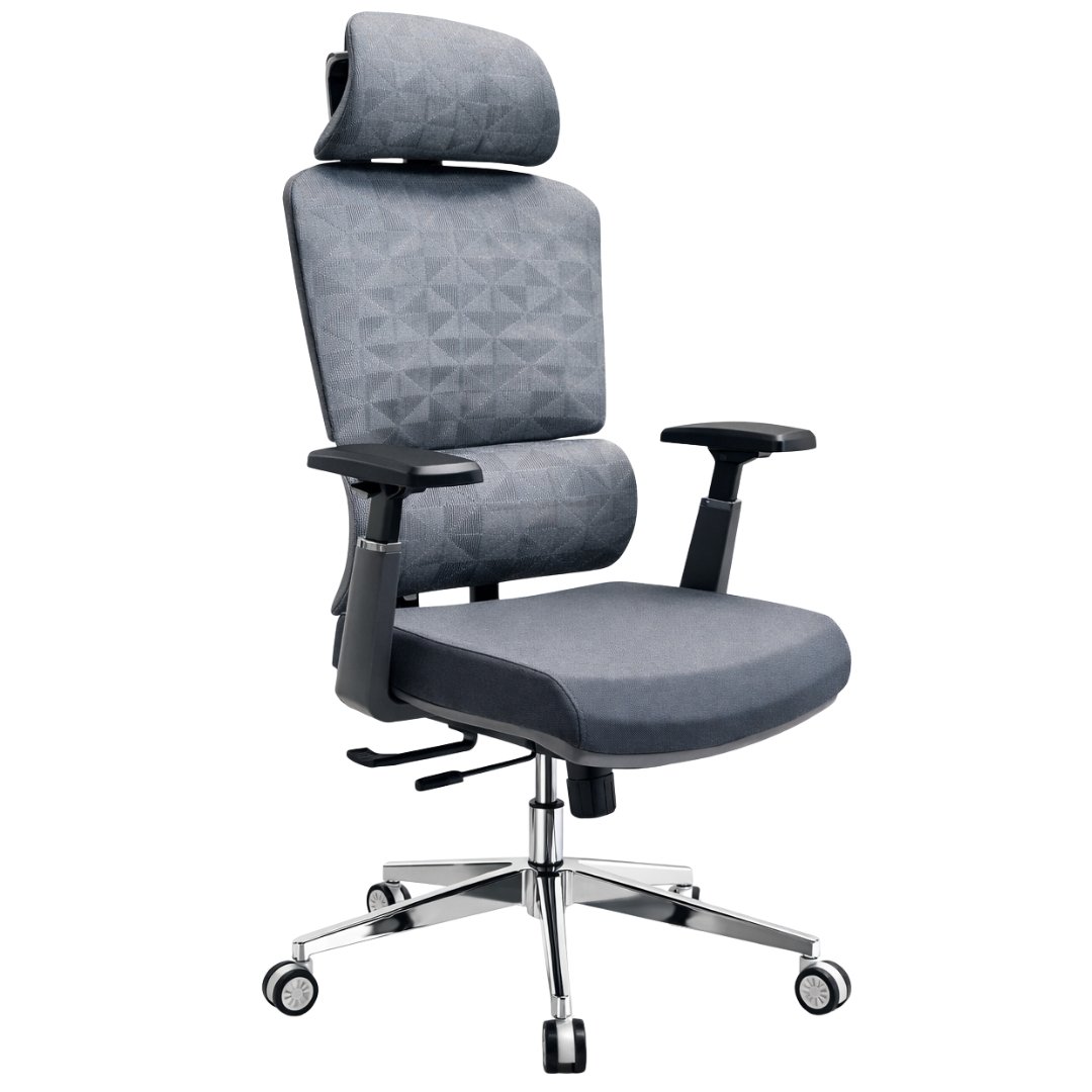 Silla Ergonómica Human Plus Respaldo Ajustable 6 Niveles Gris Malla