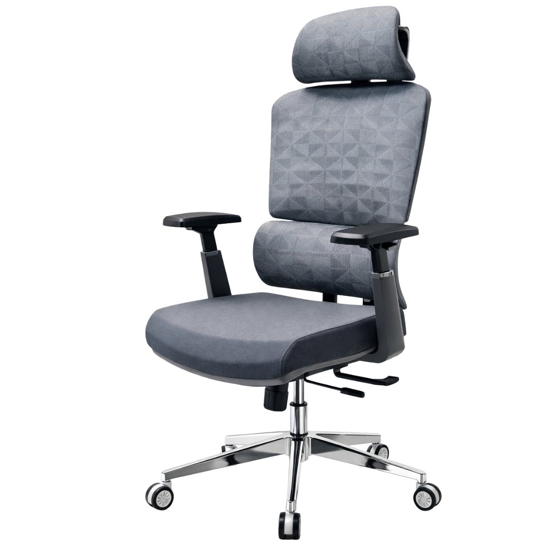 Silla Ergonómica Human Plus Respaldo Ajustable 6 Niveles Gris Malla - Image 11