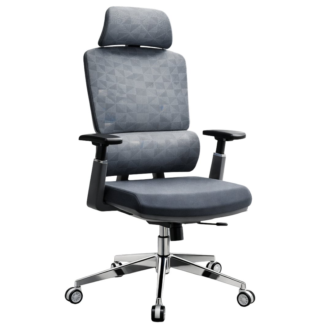 Silla Ergonómica Human Plus Respaldo Ajustable 6 Niveles Gris Malla - Image 7