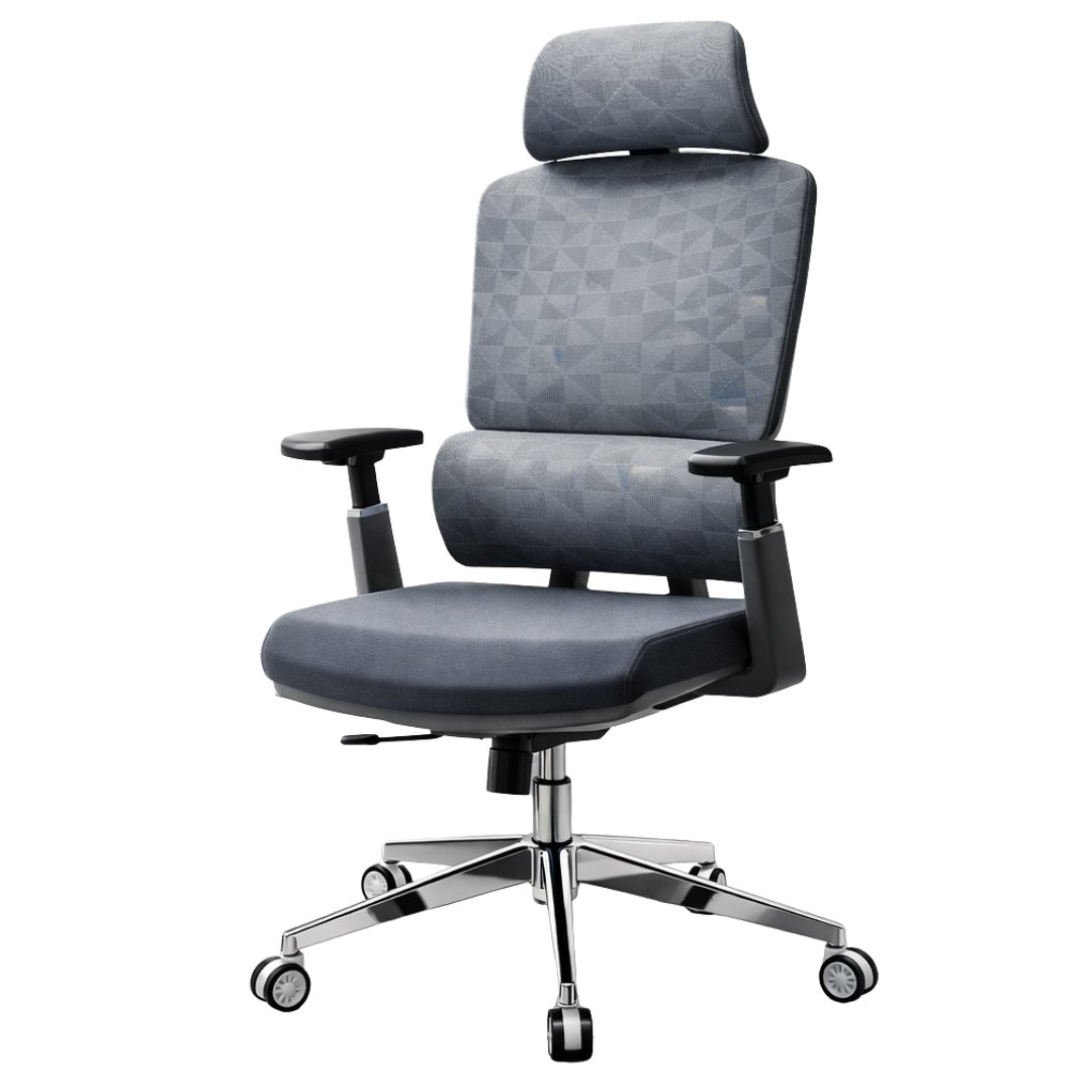 Silla Ergonómica Human Plus Respaldo Ajustable 6 Niveles Gris Malla - Image 3