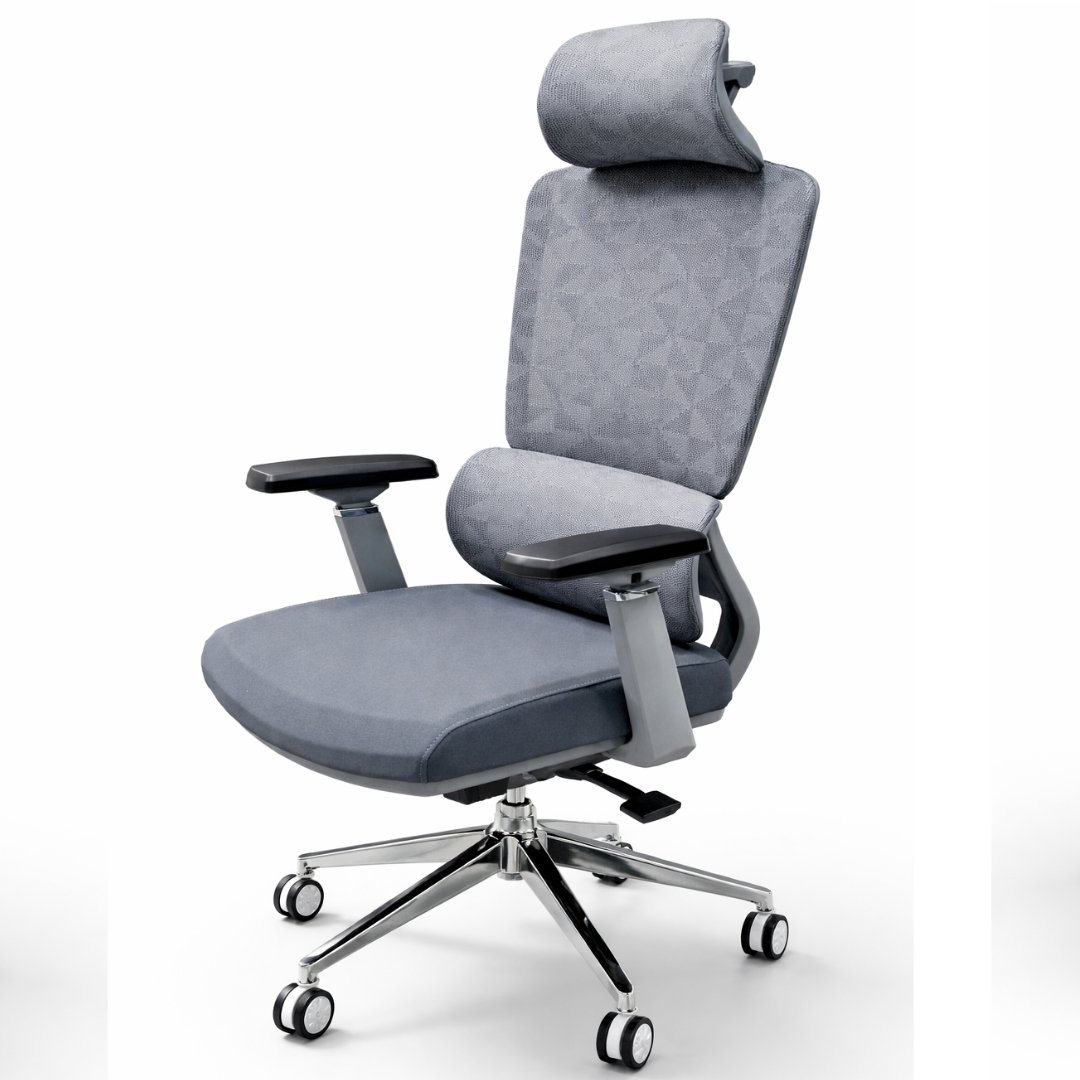 Silla Gerente Human Gris Malla - Image 4