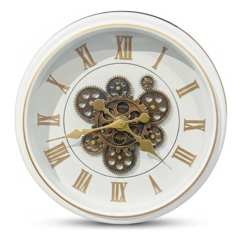 Reloj De Pared Colores Pastel 45 Cm Estilo Minimalista Blanco