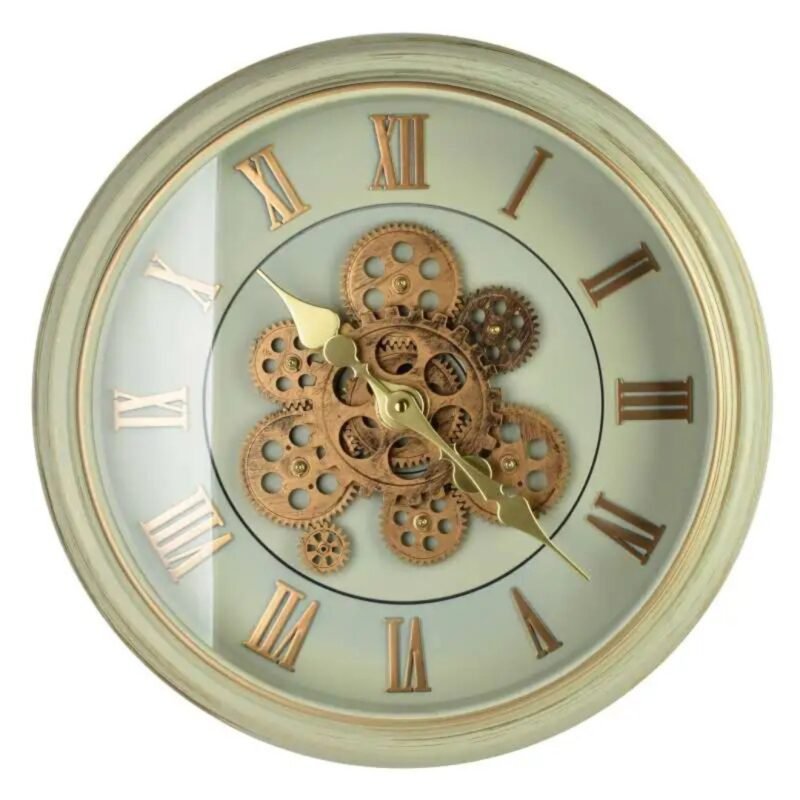 Reloj De Pared Colores Pastel 45 Cm Estilo Minimalista Verde