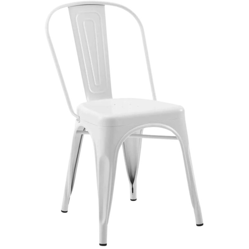 Silla Metal Tolix Blanca