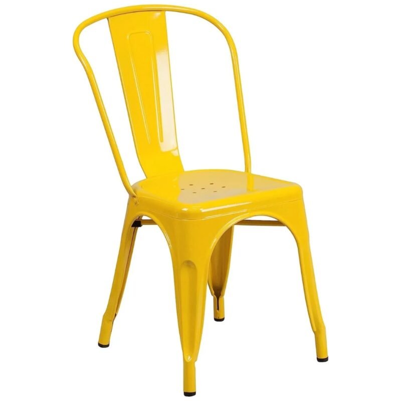 Silla Metal Tolix Amarilla