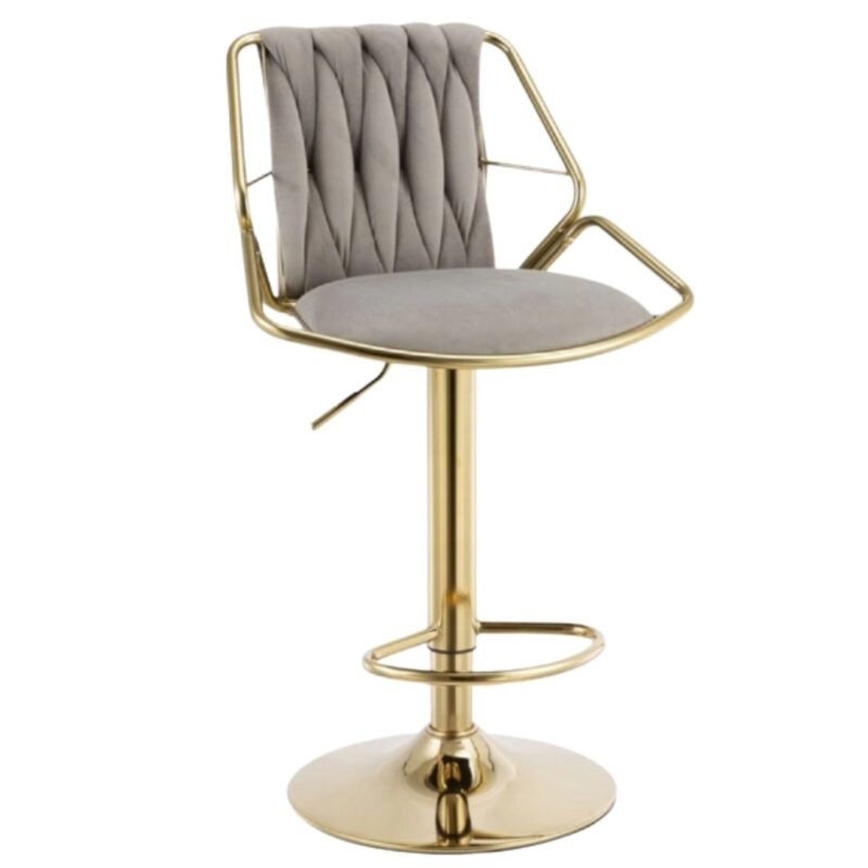 Silla De Bar Luxury Manchester Gris Diseño Moderno y Elegante
