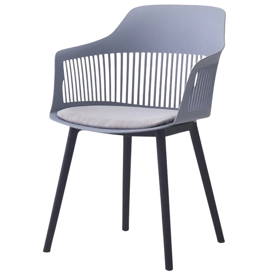 Silla De Comedor Positano Gris Moderna En Plástico Pp Resistentes - Image 10