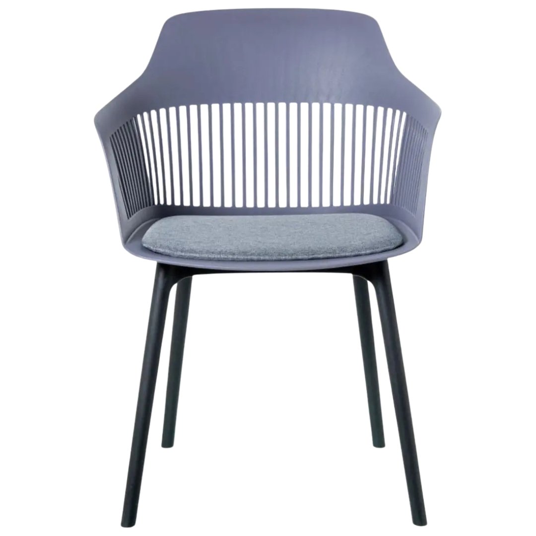 Silla De Comedor Positano Gris Moderna En Plástico Pp Resistentes - Image 8